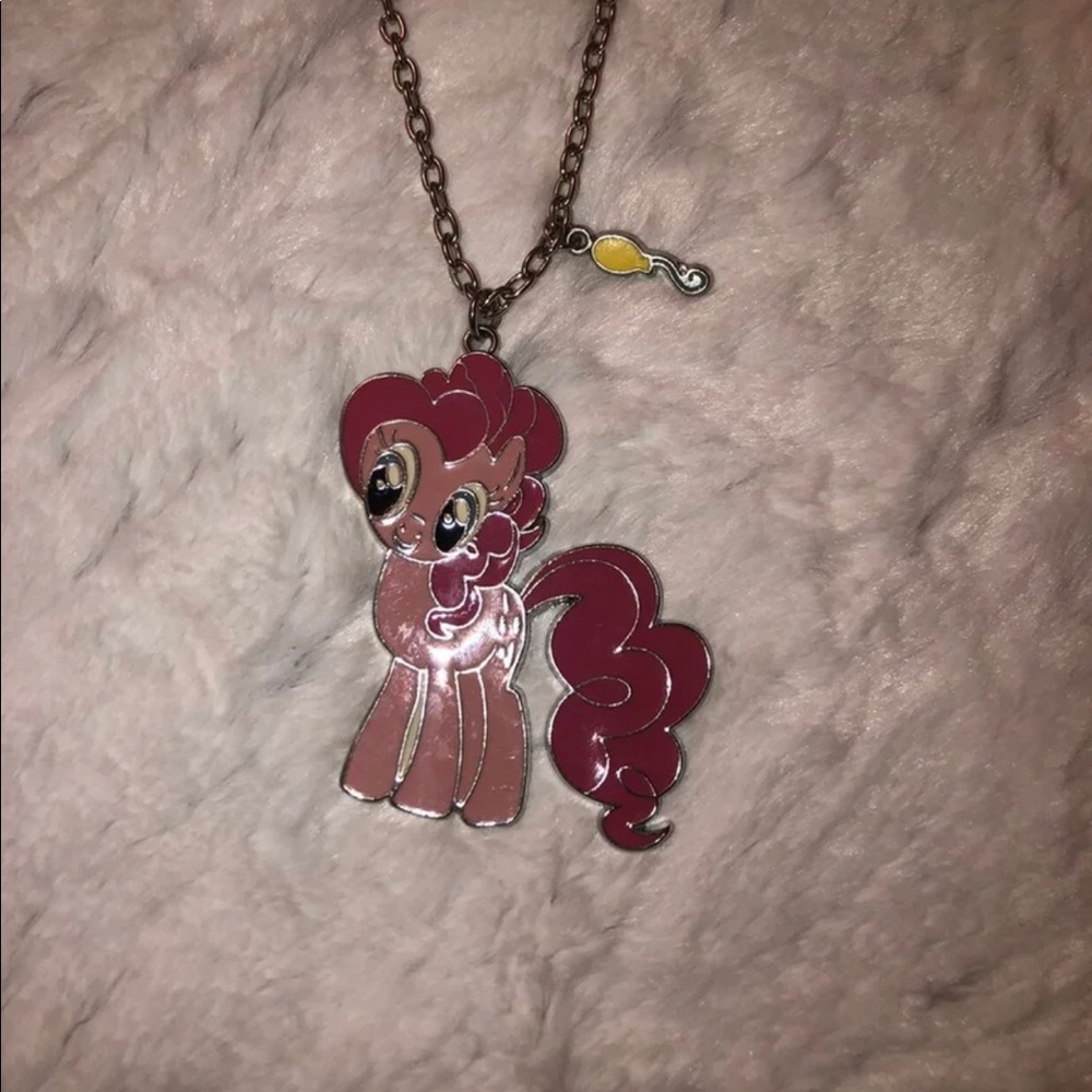 Pink Pie Silver Necklace